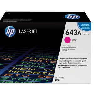 HP Cartucho original de tóner magenta 643A LaserJet