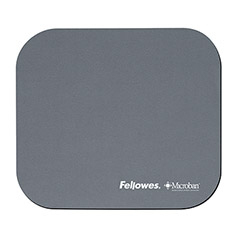 Fellowes Microban Mouse Pad Silver Plata