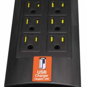 Complet BRC-1-005 supresor de picos Negro 8 salidas AC 120 V