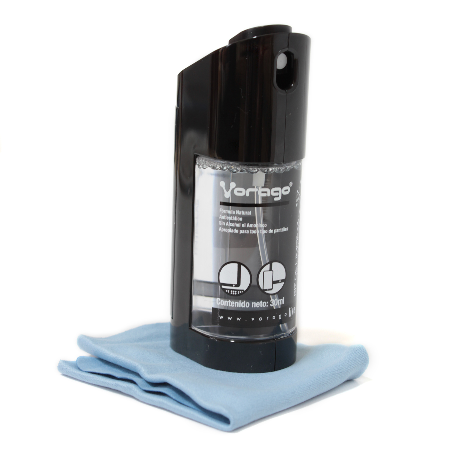 Vorago CLN-300 kit de limpieza para equipos LCD/TFT/Plasma Pulverizador para limpieza de equipos 30 ml
