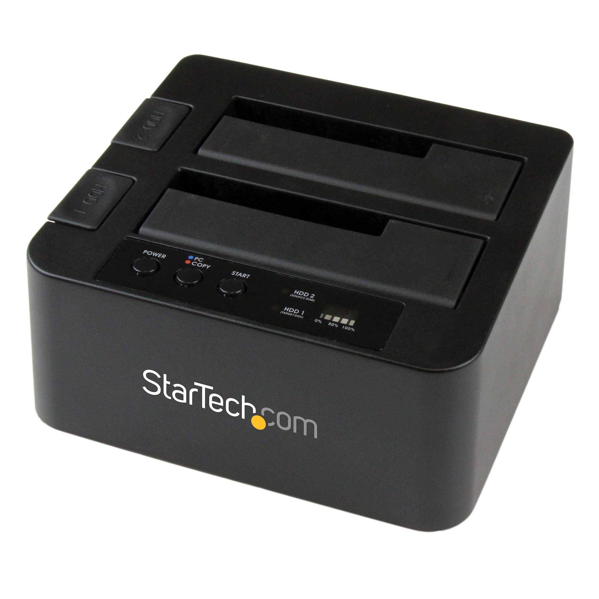 StarTech.com Duplicador USB 3.0 (5Gbps) o eSATA de Discos Duros de 2 Bahías, Independiente, Clonador Copiador de SSD o HDD SATA III de 2.5/3.5", Estación de Acoplamiento de HDD