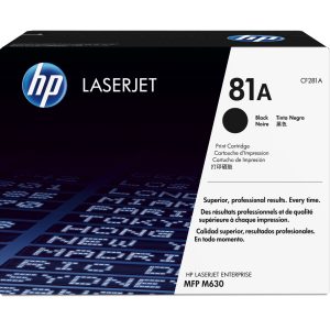 HP Cartucho de tóner original 81A LaserJet negro