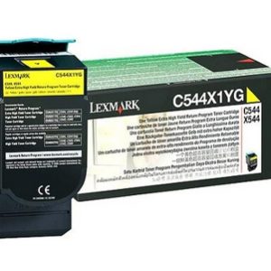 Lexmark C544, X544 Yellow Extra High Yield Return Programme Toner Cartridge (4K) cartucho de tóner Original Amarillo
