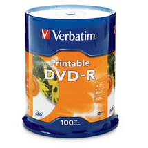 Verbatim DVD-R InkJet 4.7 GB 100 pieza(s)
