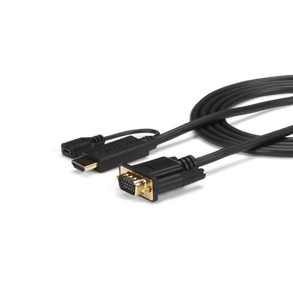 StarTech.com Cable de 3m Convertidor Activo HDMI a VGA - Adaptador 1920x1200 1080p