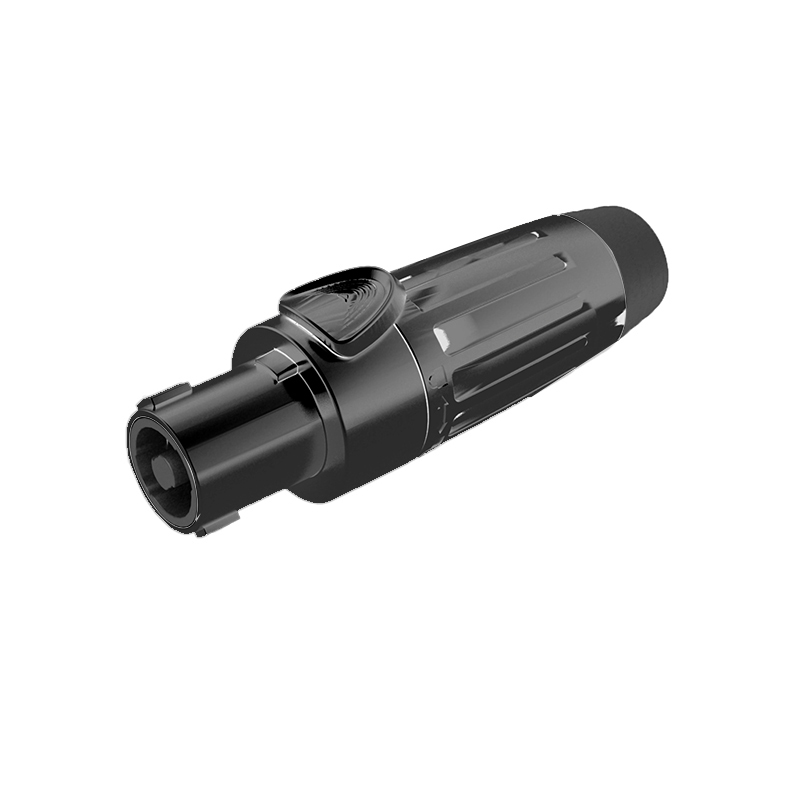 Seetronic SLDF4-BC conector Negro, Cromo
