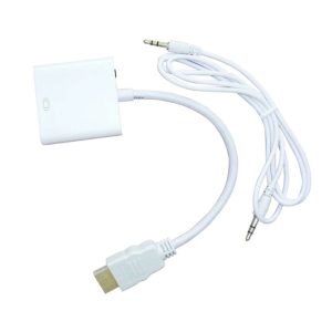Naceb Technology NA-235 adaptador de cable de vídeo VGA (D-Sub) HDMI Tipo A (Estándar) Blanco