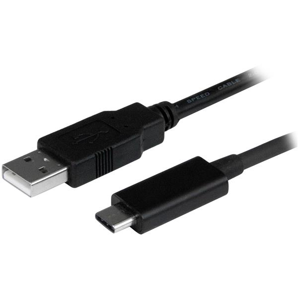StarTech.com Cable de Carga y Sincronización USB-A a USB-C de 1m - Cable de Datos USB-A a USB Tipo C - M/M - Negro - Certificado USB-IF