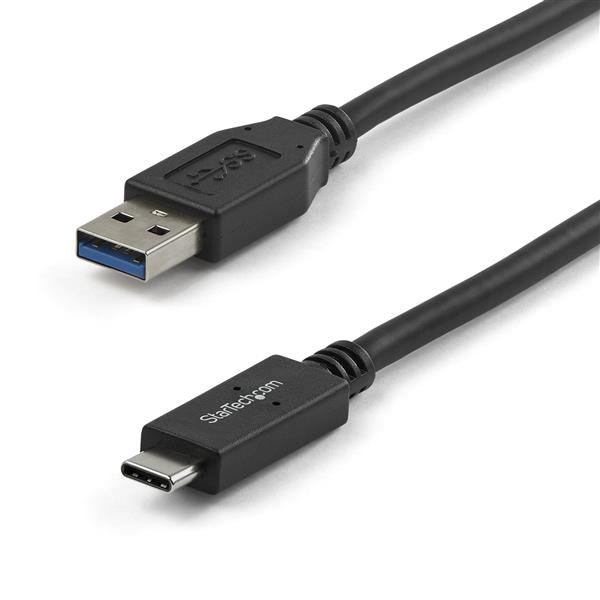 StarTech.com Cable de Carga y Sincronización USB-A a USB-C de 1m - Cable USB de 10Gbps - Cable de Datos USB-A a USB Tipo C - M/M - Negro