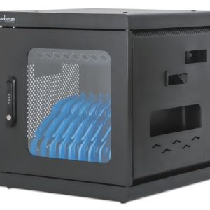 Manhattan 180917 carrito y armario de dispositivo portátil Armario de gestión y carga para dispositivos portátiles Negro