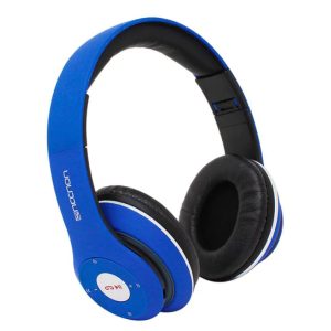 Necnon Audífonos Over-ear BT sonido HI-FI Modelo NBH-01 R - Auriculares Inalámbrico y alámbrico Diadema Llamadas/Música Bluetooth Azul