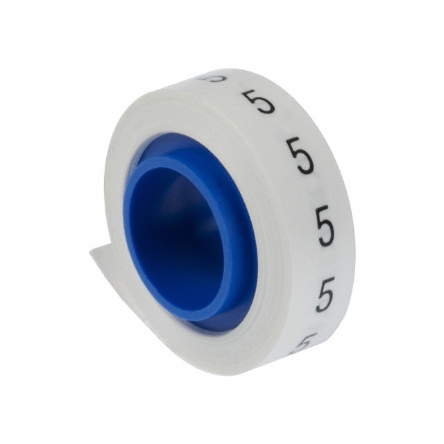 Panduit PMDR-5 soporte para manguito de identificación de conductores Negro, Blanco 1 pieza(s)