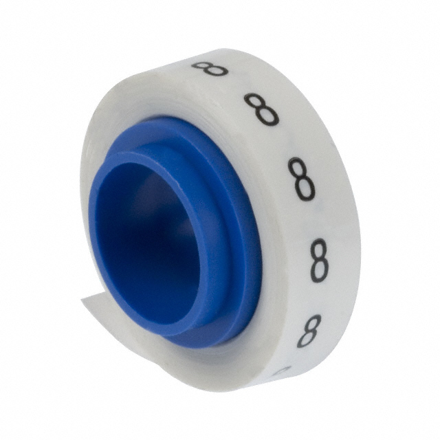 Panduit PMDR-8 soporte para manguito de identificación de conductores Negro, Blanco 1 pieza(s)