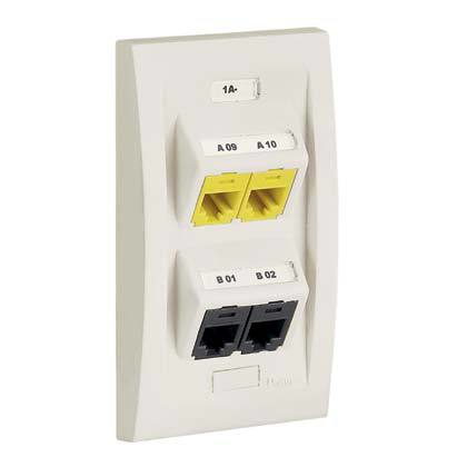 Panduit UILS8BW etiqueta sin adhesivo 1 pieza(s) Blanco Rectángulo