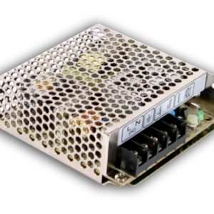 MEAN WELL RS-50-24 unidad de fuente de alimentación 52.8 W Negro, Metálico