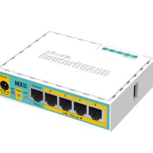 Mikrotik hEX PoE lite enrutador Ethernet rápido Blanco
