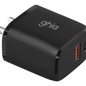 Ghia GAC-243 cargador de dispositivo móvil Universal Negro Corriente alterna Carga rápida Interior