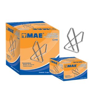 MAE CM1 pinzas sujetapapeles Acero