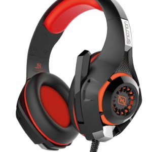 Necnon NBHG-VIPER Auriculares Alámbrico Diadema Juego Negro, Rojo