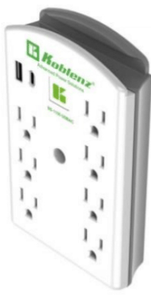 Koblenz 00-5360-00-3 tomacorriente NEMA 5-15R Blanco