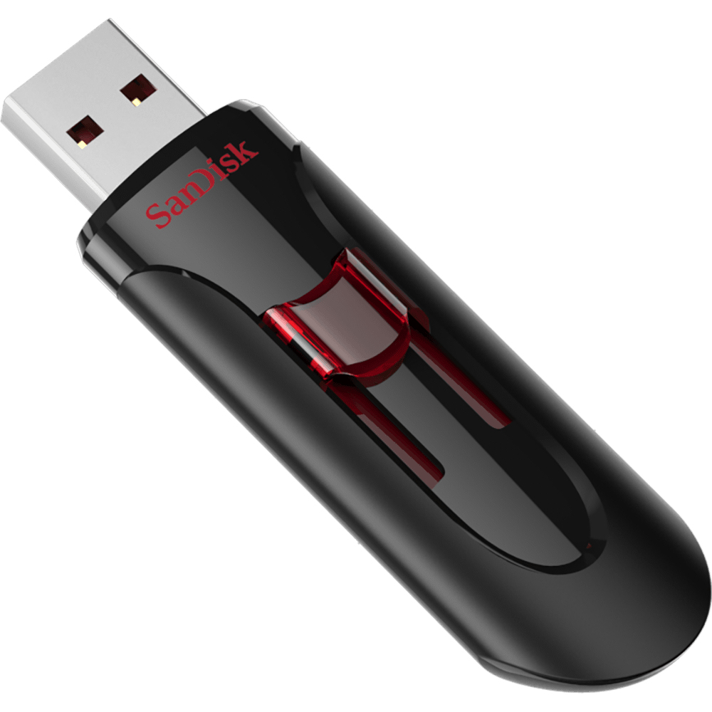SanDisk UFM 128GB USB CRUZER GLIDE 3.0 unidad flash USB USB tipo A 3.2 Gen 1 (3.1 Gen 1) Negro, Rojo