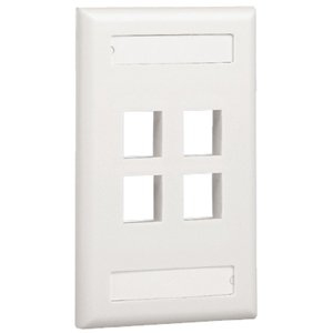 Panduit NK4FWHY placa de pared o cubierta de interruptor Blanco