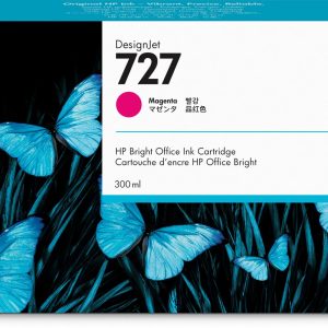 HP Cartucho de tinta DesignJet 727 magenta de 300 ml
