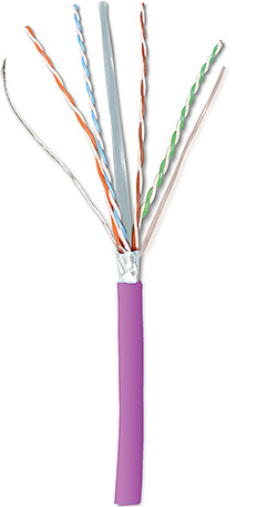 Siemon Cat.6a F/UTP 305m cable de red Violeta Cat6a F/UTP (FTP)