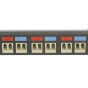 Siemon RIC-F-LCU12-01C adaptador de fibra óptica LC 1 pieza(s) Negro, Azul