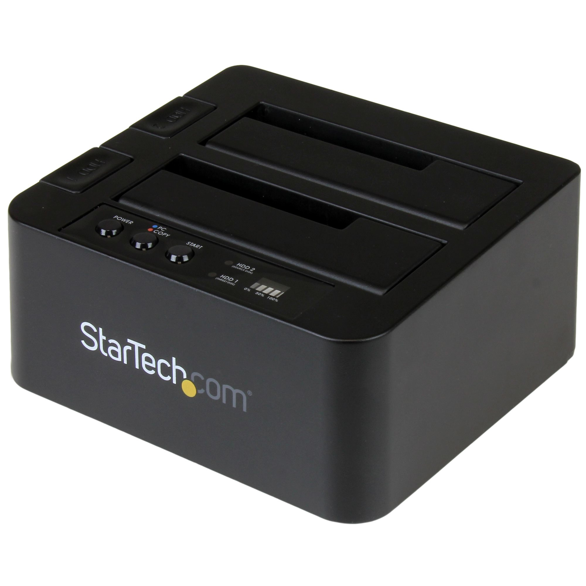 StarTech.com Duplicador Clonador Autónomo de Discos Duros o SSD SATA - Copiador de 2 Bahías - Base de Acoplamiento USB 3.1 (10Gbps) a Unidades SATA III de 2.5 o 3.5 Pulgadas