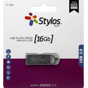Stylos STMUS516B unidad flash USB 16 GB USB tipo A 2.0 Plata