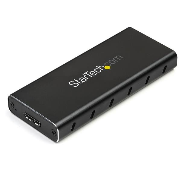 StarTech.com Gabinete Adaptador M.2 NGFF a USB 3.1 con Carcasa Protectora - Gabinete Caja de SSD M.2 para SSDs M.2 SATA