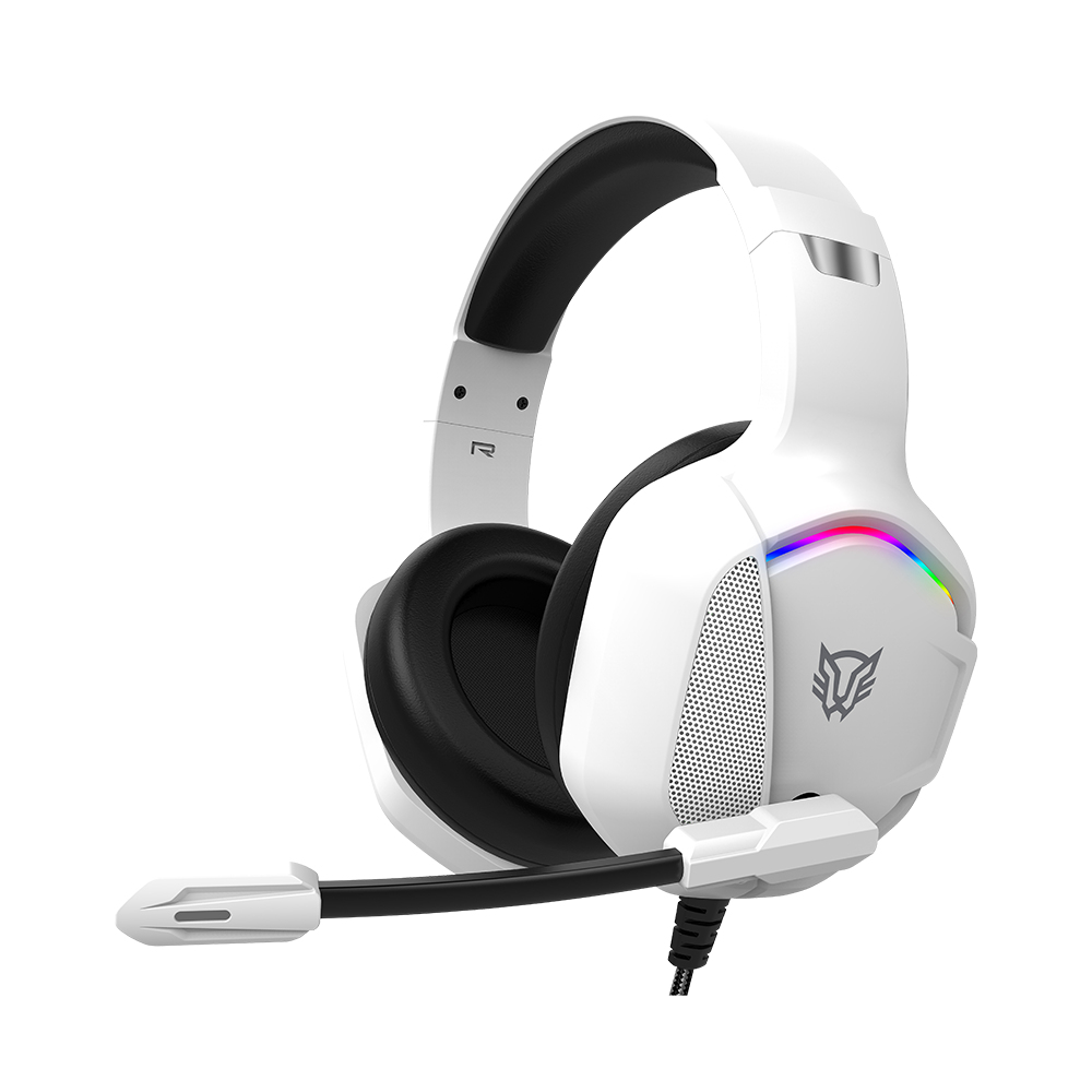 Balam Rush BR-941198 auricular y casco Auriculares Alámbrico Diadema Juego Negro, Blanco