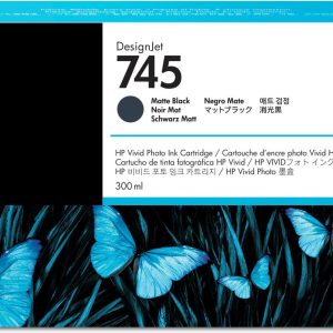 HP Cartucho de tinta DesignJet 745 negro mate de 300 ml