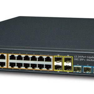 PLANET SGS-6341-24P4X dispositivo de redes Gestionado L3 Gigabit Ethernet (10/100/1000) Energía sobre Ethernet (PoE) 1U Negro