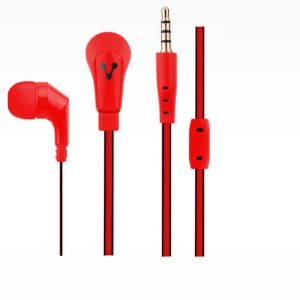 Vorago EP-103 Auriculares Alámbrico Intra auditivo Llamadas/Música Rojo