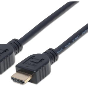 Manhattan Cable HDMI de alta velocidad con Ethernet, para pared
