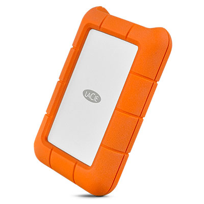 LaCie Rugged USB-C disco duro externo 2 TB 2.5" USB Tipo C 3.2 Gen 1 (3.1 Gen 1) Naranja, Plata