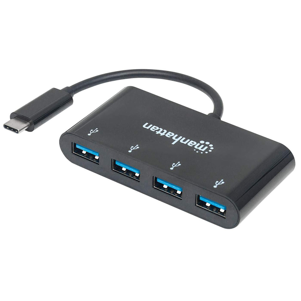 Manhattan Hub USB-C 3.2 Gen 1 con 4 puertos USB-A