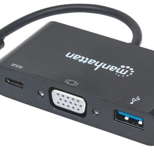 Manhattan Docking Station USB Tipo-C y VGA