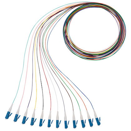 Panduit NKFP91BN1NKM001 cable InfiniBand y de fibra óptica 1 m LC Pigtail Multicolor