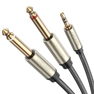 Ugreen 10619 cable de audio 5 m 3,5mm 2 x 6.35mm Negro