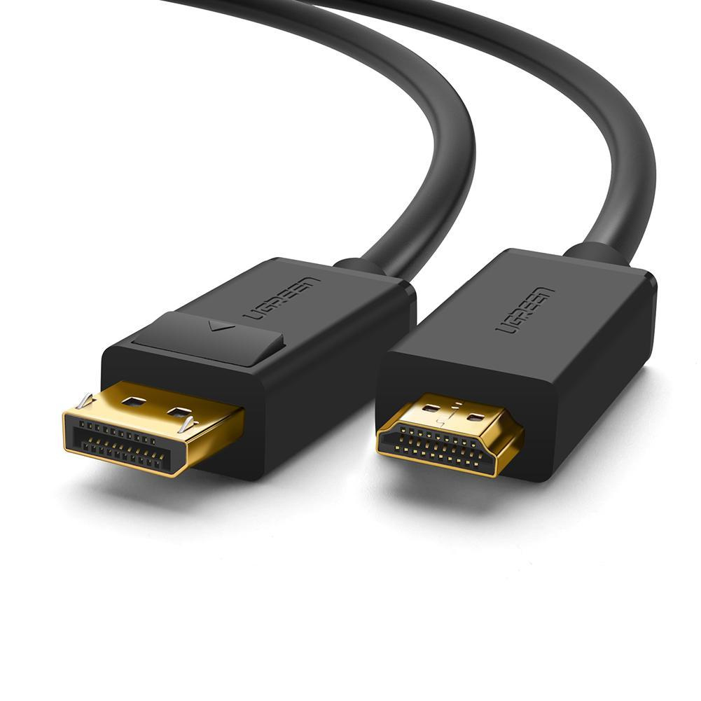 Ugreen 10203 adaptador de cable de vídeo 3 m DisplayPort HDMI Negro