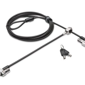 Kensington NanoSaver cable antirrobo Negro, Acero inoxidable 1.8 m