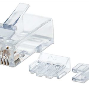 Intellinet PLUG RJ45 CAT6A MULTIFILAR UTP BOTE 80 PZAS ORO 15-MICRAS