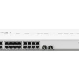 Mikrotik CSS326-24G-2S+RM switch Gestionado Gigabit Ethernet (10/100/1000) Energía sobre Ethernet (PoE) 1U Blanco