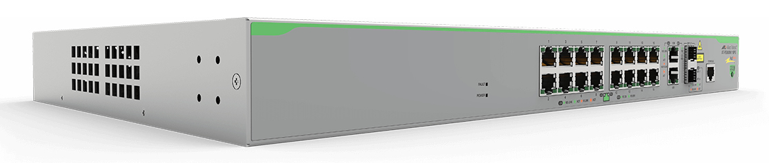 Allied Telesis AT-FS980M/18PS-10 dispositivo de redes Gestionado L3 Fast Ethernet (10/100) Gris