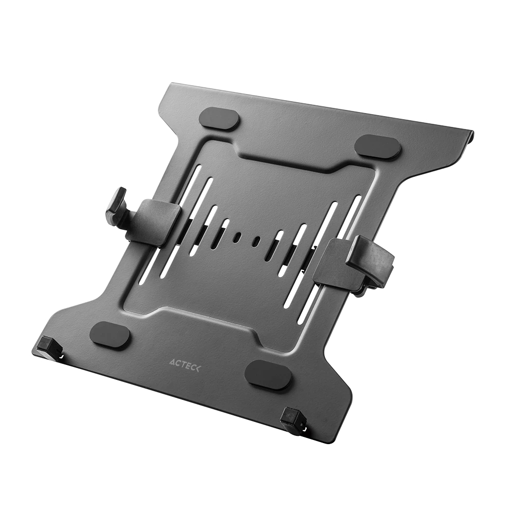 Acteck Vesa Enforce Tray BL404 Soporte para computadora portátil Negro 39.6 cm (15.6")