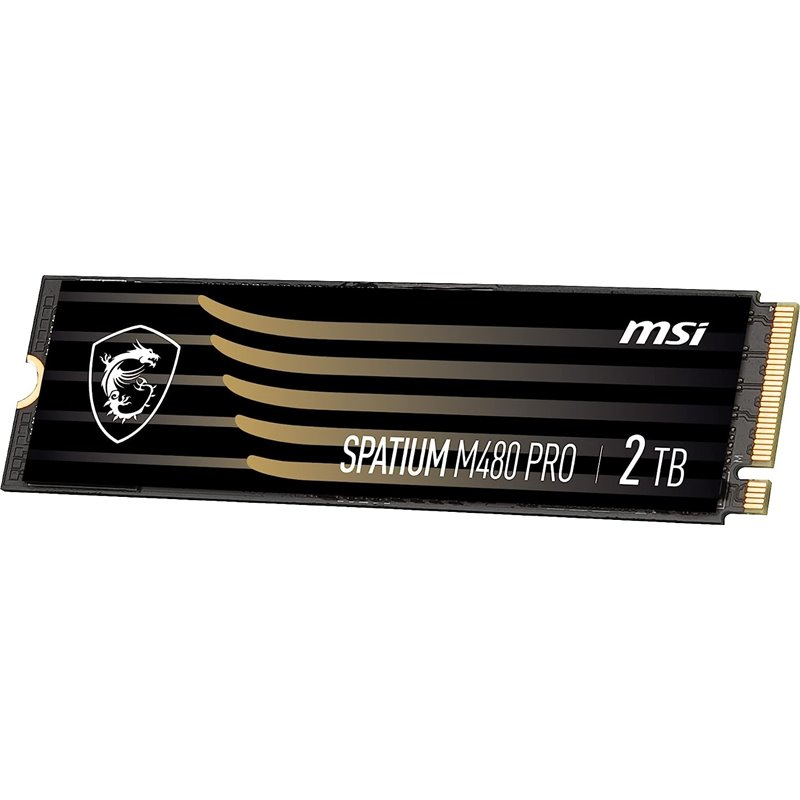 MSI Spatium M480 PRO PCIE 4.0 NVME M.2 2TB unidad de estado sólido PCI Express 4.0 3D NAND