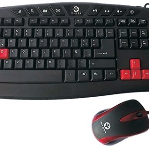 Naceb Technology NA-112 teclado Ratón incluido Juego USB Negro